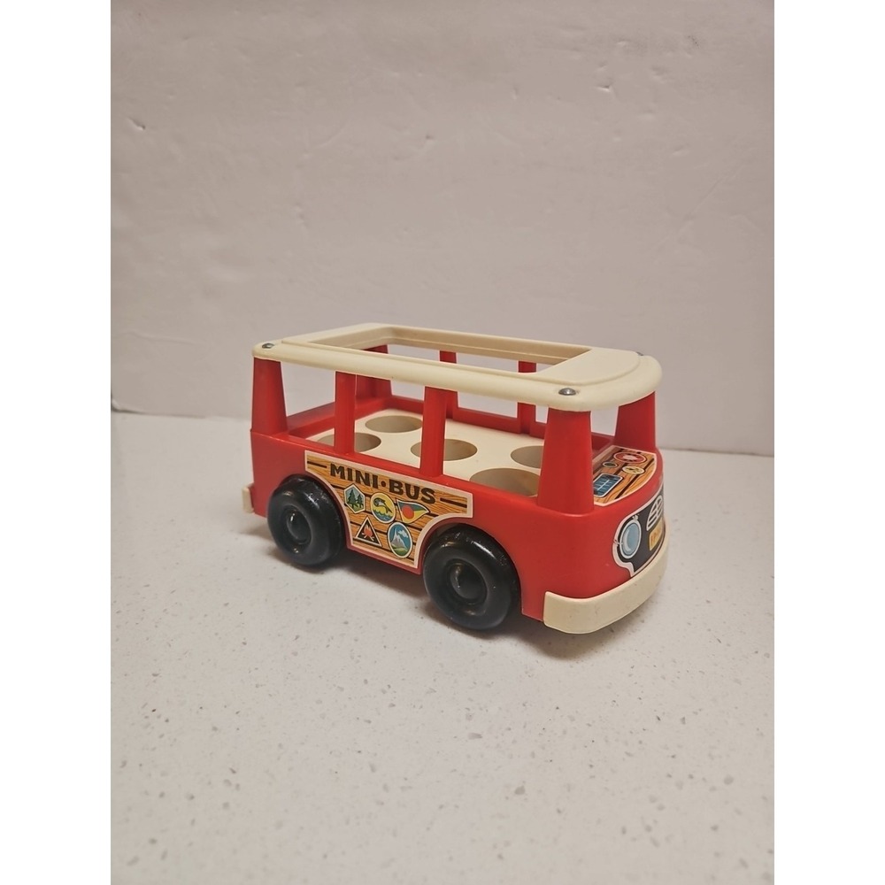 1977-1981‎ Version Fisher-Price Little People Play Family Mini-Bus Toy